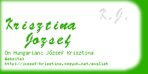 krisztina jozsef business card